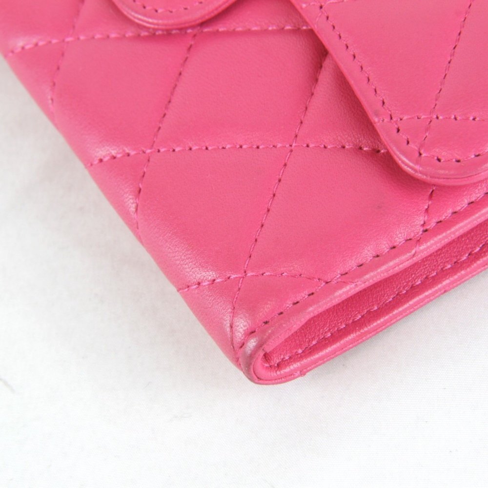 CHANEL Authentic Pink Leather Wallet - Picture 5 of 16